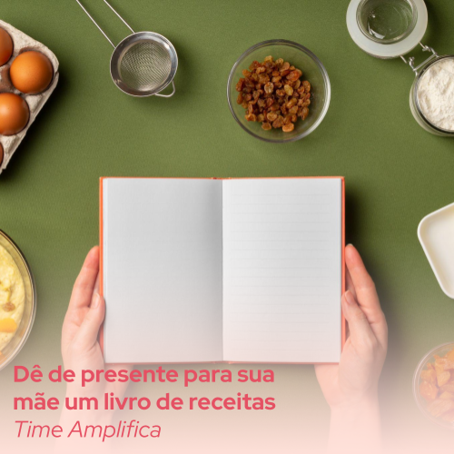 Capa do produto Dê de presente para sua mãe um livro de receitas