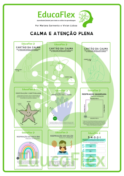 Amostra de material sobre Calma e Atenção Plena.