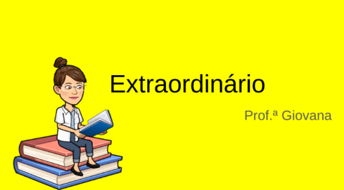 Atividade filme Extraordinário