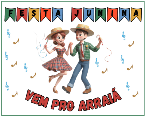 Painel festa junina para imprimir