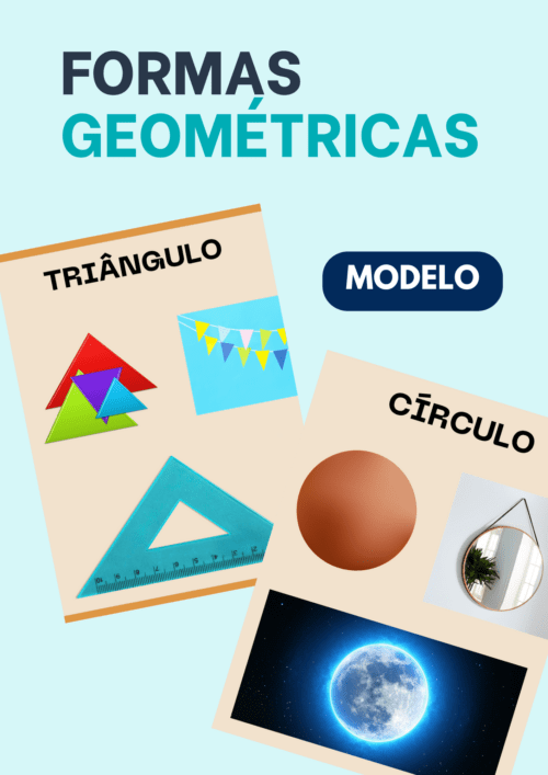 Nesse arquivo temos 7 cartazes A4 com as formas geométricas